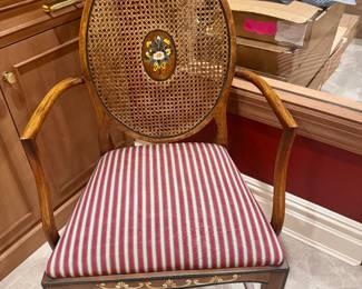 Pair of English Adams Style Armchairs