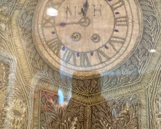 Antique Indian embroidered tapestry using the Zandori  technique 