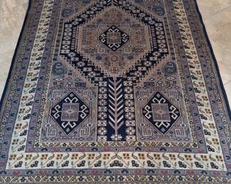 Turkish Cotton /Wool Rug 76” x 51”