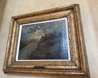 French Oil by  F Favre Late 19th Century/Early 20th Century