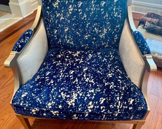 (2) Roche Bobois Armchairs with Christian LaCroix Fabric