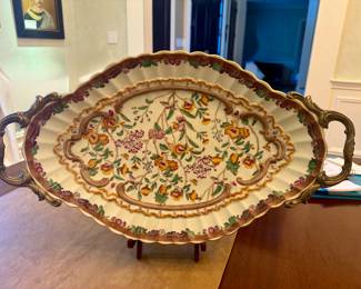 Wong Lee 1895 Porcelain Hand Painted Tray