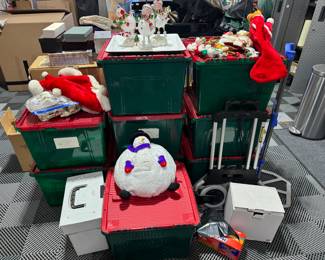 Various Christmas Ornaments, etc