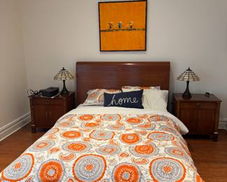 Portica NYC Redwood Queen Size Bed. Bedspread not for sale