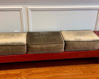 Solid African Padauk Wood Hughes N'Cho Allepot Bench