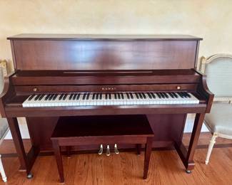 Kawai  Upright Satin Mahogony Console Piano. Model 506N