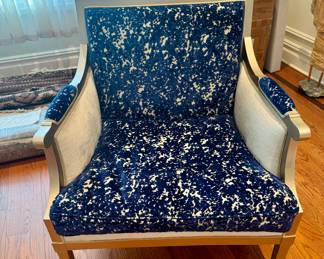 (2) Roche Bobois Armchairs with Christian LaCroix Fabric