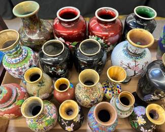 Cloisonne Vases, Asian Collectibles