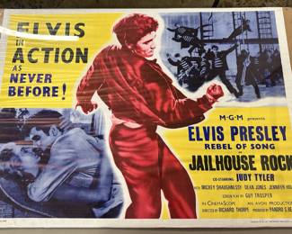 Elvis Presley Jailhouse Rock Movie Poster