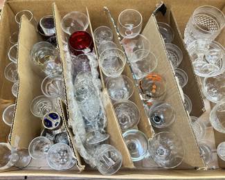 Vintage Glasses and Cordials