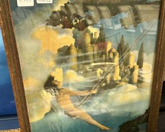 Framed Maxfield Parrish