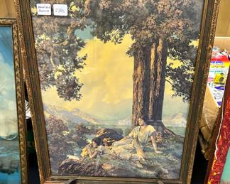 Framed Maxfield Parrish