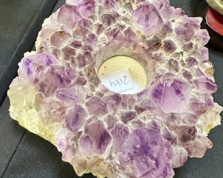 Amethyst Candle Holder
