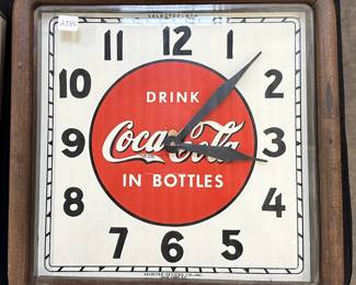 Vintage Selected Service Co. Drink Coca-Cola In Bottles Clock