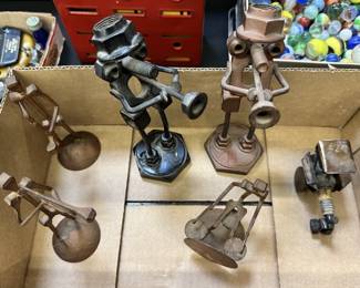 Metal Bolt Sculptures