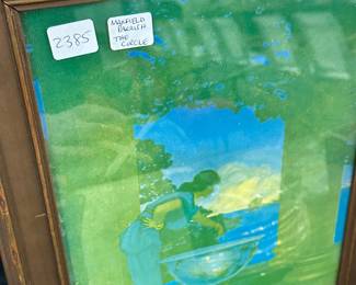 Framed Maxfield Parrish