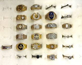 Masonic Rings and Fashion Rings