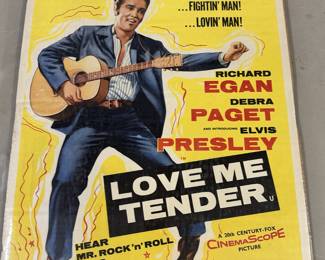 Elvis Presley Love Me Tender Movie Poster