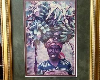 $30 Framed & matted Photo of a New Zealand villager