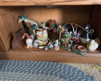 Duck figurines $1-2 each 