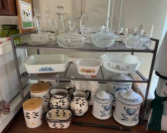 Temp-Tations stoneware $5/piece, other items $1-5 each 