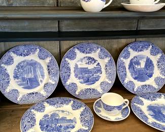 All 8 plates are different scenes