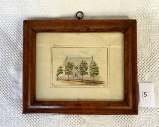 Watercolor, Bishop's House, Salem