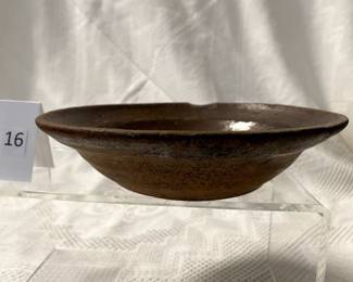 Redware plate, Salem