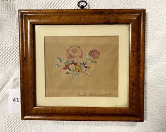 Watercolor, signed, Salem