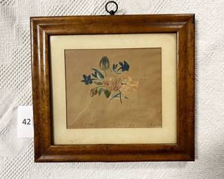 Watercolor, signed, Salem