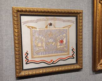 Prince of Wale's Own Hussar embroidery panel