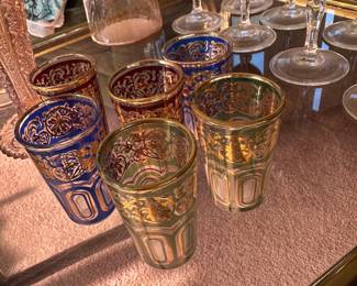 Vintage turkish tea glasses