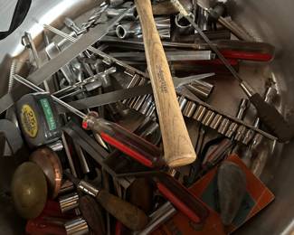 Assorted hand tools. There is a lot more than pictured
