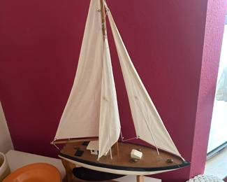 A sail boat model