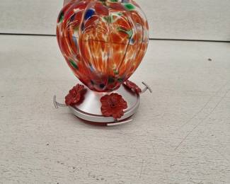 Ultimate Innovations Glass Hummingbird Feeder