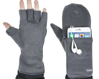 Multi-Mitt Gloves With Cell Phone Storage Pocket