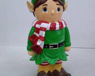 Plow And Hearth Indoor Or Outdoor 18 Inch Lit Holiday Elf