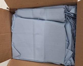 Scott Living Solid 400TC HygroCotton and Tencel Sheet Set, Soft Blue, Full