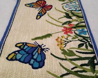 Plow And Hearth 42 Inch Rectangular Hooked Indoor Or Outdoor Rug