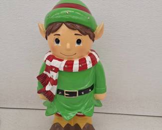 Plow & Hearth Indoor/Outdoor 18 Inch Lit Holiday Elf