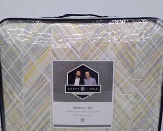 Scott Living HygroCotton And Tencel Reversible Thin Comforter, Lucas Plaid, King