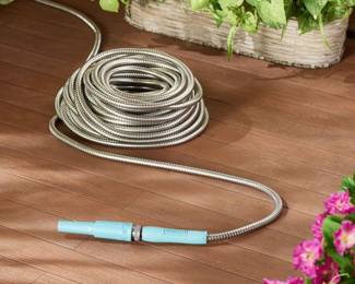 Bernini 100 Ft No-Kink Metal Garden Hose Lite Easy Grip