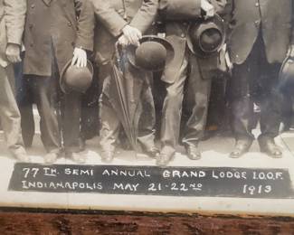 YARD LONG PHOTO 1913 GRAND LODGE