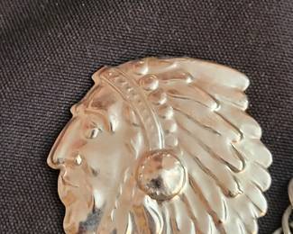 CHILD'S INDIAN HEAD PIN