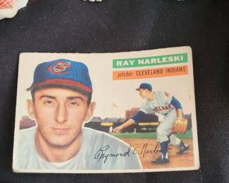 RAY NARLESKI CLEVELAND INDIANA BASEBALL CARD