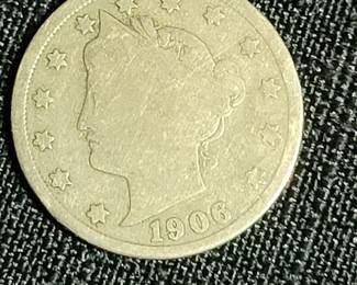 VINTAGE 1906 DIME COIN