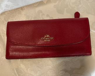 Coach red wallet