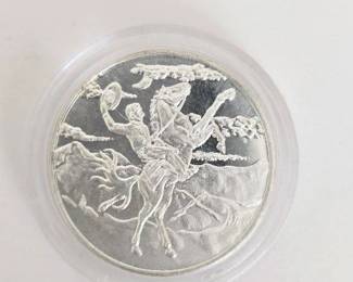 1/2 Ounce .999 Fine Silver "Cowboy and Horse" Design
