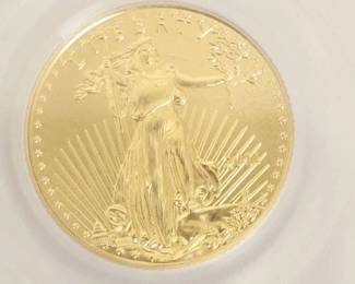 2011 American Gold Eagle 1/10 Ounce Gold Graded PCGS MS70 Perfect Condition