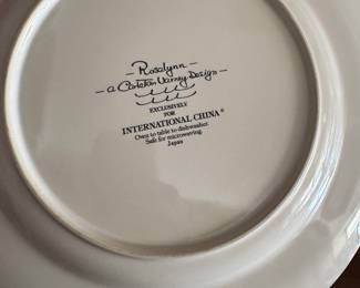 Carleton Varney "Roselynn" by International China. 48 Pieces. Set of 12 Each: Dinner, Salad, Cup & Saucer. Photo 2 of 2.